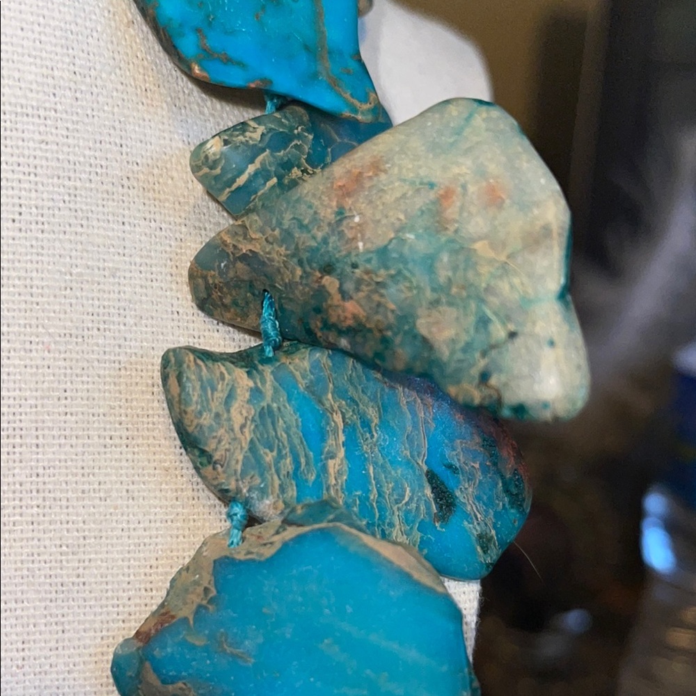 Sea Sefiment Jasper Necklace LUCAS LAMETH - Picture 8 of 16